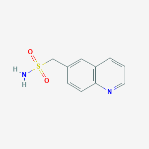 molecular formula C10H10N2O2S B2390250 (Quinolin-6-yl)methanesulfonamide CAS No. 1152714-79-8