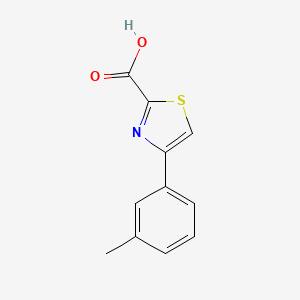 molecular formula C11H9NO2S B2390332 4-(M-Tolyl)thiazole-2-carboxylic acid CAS No. 952959-36-3