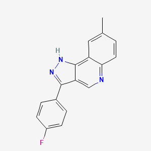 B2390342 3-(4-fluorophenyl)-8-methyl-1H-pyrazolo[4,3-c]quinoline CAS No. 1030102-62-5