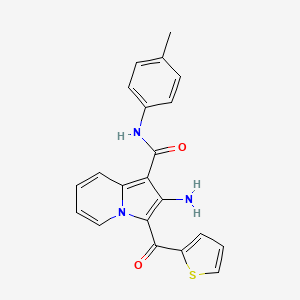 2-amino-3-(thiophene-2-carbonyl)-N-(p-tolyl)indolizine-1-carboxamide