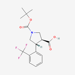 Trans-1-Boc-4-(2-(trifluoromethyl)phenyl)pyrrolidine-3-carboxylic acid