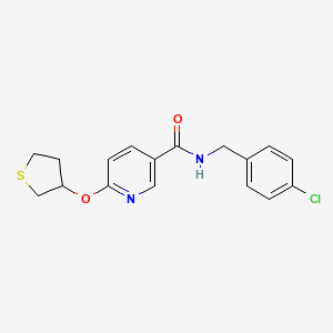 N-(4-chlorobenzyl)-6-((tetrahydrothiophen-3-yl)oxy)nicotinamide