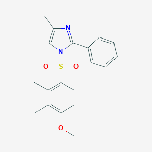 1-[(4-methoxy-2,3-dimethylphenyl)sulfonyl]-4-methyl-2-phenyl-1H-imidazole