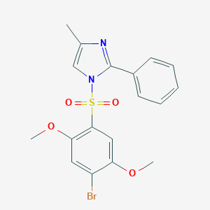 1-[(4-bromo-2,5-dimethoxyphenyl)sulfonyl]-4-methyl-2-phenyl-1H-imidazole