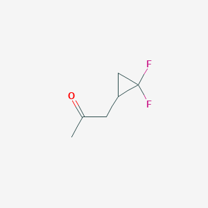 molecular formula C6H8F2O B2390463 1-(2,2-Difluorocyclopropyl)propan-2-one CAS No. 1823885-42-2