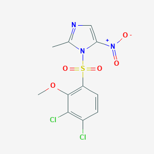 1-[(3,4-dichloro-2-methoxyphenyl)sulfonyl]-2-methyl-5-nitro-1H-imidazole