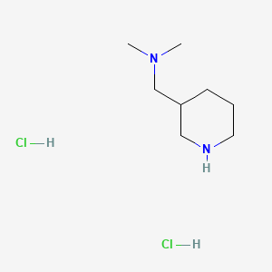 molecular formula C8H20Cl2N2 B2390473 Dimethyl(piperidin-3-ylmethyl)amine dihydrochloride CAS No. 1211495-34-9; 90203-05-7