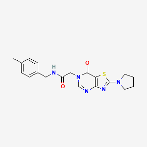 N-(4-methylbenzyl)-2-(7-oxo-2-(pyrrolidin-1-yl)thiazolo[4,5-d]pyrimidin-6(7H)-yl)acetamide
