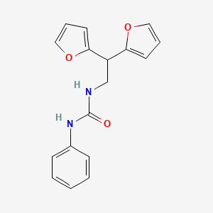 1-(2,2-Di(furan-2-yl)ethyl)-3-phenylurea
