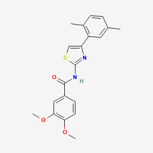N-[4-(2,5-dimethylphenyl)-1,3-thiazol-2-yl]-3,4-dimethoxybenzamide