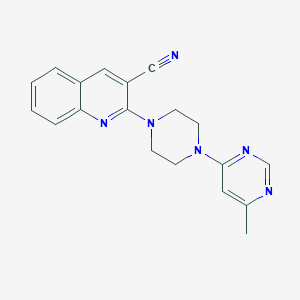 2-[4-(6-Methylpyrimidin-4-yl)piperazin-1-yl]quinoline-3-carbonitrile