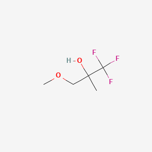 molecular formula C5H9F3O2 B2390560 1,1,1-Trifluoro-3-methoxy-2-methylpropan-2-ol CAS No. 1250894-74-6