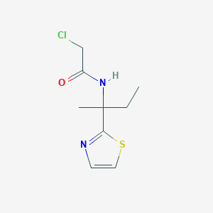 2-Chloro-N-[2-(1,3-thiazol-2-yl)butan-2-yl]acetamide