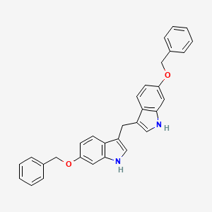 6-(Benzyloxy)-3-{[6-(benzyloxy)-1H-indol-3-yl]methyl}-1H-indole