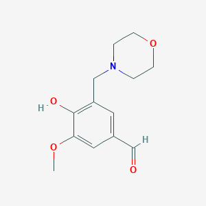 4-Hydroxy-3-methoxy-5-(morpholin-4-ylmethyl)benzaldehyde