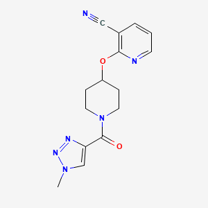 2-((1-(1-methyl-1H-1,2,3-triazole-4-carbonyl)piperidin-4-yl)oxy)nicotinonitrile