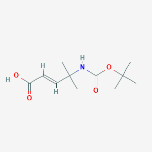 (2E)-4-{[(tert-butoxy)carbonyl]amino}-4-methylpent-2-enoic acid