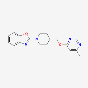 2-(4-(((6-Methylpyrimidin-4-yl)oxy)methyl)piperidin-1-yl)benzo[d]oxazole