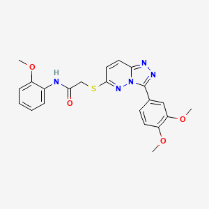 2-((3-(3,4-dimethoxyphenyl)-[1,2,4]triazolo[4,3-b]pyridazin-6-yl)thio)-N-(2-methoxyphenyl)acetamide