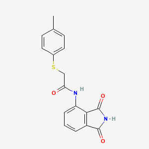 N-(1,3-dioxoisoindolin-4-yl)-2-(p-tolylthio)acetamide