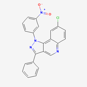 8-chloro-1-(3-nitrophenyl)-3-phenyl-1H-pyrazolo[4,3-c]quinoline