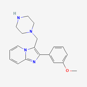 2-(3-Methoxy-phenyl)-3-piperazin-1-ylmethyl-imidazo[1,2-A]pyridine