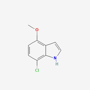 molecular formula C9H8ClNO B2390684 7-chloro-4-methoxy-1H-indole CAS No. 948581-72-4