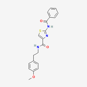 molecular formula C20H19N3O3S B2390711 2-benzamido-N-(4-methoxyphenethyl)thiazole-4-carboxamide CAS No. 941881-95-4