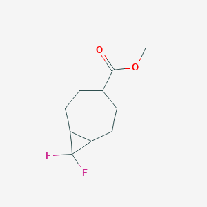 molecular formula C10H14F2O2 B2390713 Methyl 8,8-difluorobicyclo[5.1.0]octane-4-carboxylate CAS No. 2225136-27-4