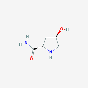 molecular formula C5H10N2O2 B2390735 (2S,4R)-4-hydroxypyrrolidine-2-carboxamide CAS No. 61703-38-6