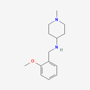 molecular formula C14H22N2O B2390776 (2-Methoxy-benzyl)-(1-methyl-piperidin-4-yl)-amine CAS No. 416869-87-9
