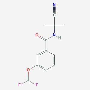 molecular formula C12H12F2N2O2 B2390781 N-(1-cyano-1-methylethyl)-3-(difluoromethoxy)benzamide CAS No. 1275413-67-6