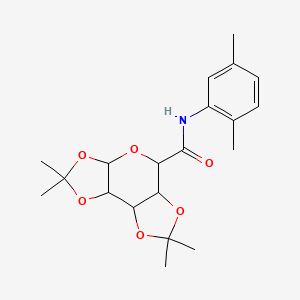 molecular formula C20H27NO6 B2390821 N-(2,5-dimethylphenyl)-4,4,11,11-tetramethyl-3,5,7,10,12-pentaoxatricyclo[7.3.0.02,6]dodecane-8-carboxamide CAS No. 1008274-97-2