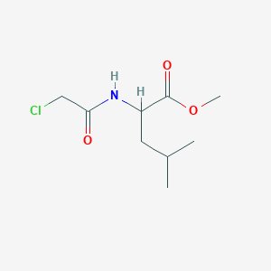 molecular formula C9H16ClNO3 B2390852 Methyl 2-[(chloroacetyl)amino]-4-methylpentanoate CAS No. 928025-34-7