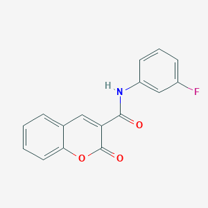 molecular formula C16H10FNO3 B2390912 N-(3-fluorophenyl)-2-oxo-2H-chromene-3-carboxamide CAS No. 314023-50-2