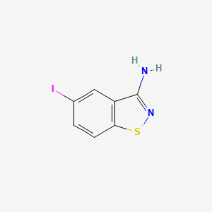 molecular formula C7H5IN2S B2390951 5-Iodobenzo[d]isothiazol-3-amine CAS No. 613262-34-3