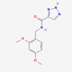 molecular formula C12H14N4O3 B2390984 N-(2,4-dimethoxybenzyl)-1H-1,2,3-triazole-5-carboxamide CAS No. 1480557-70-7