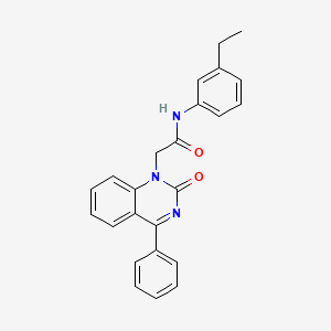 molecular formula C24H21N3O2 B2391000 N-(3-ethylphenyl)-2-(2-oxo-4-phenylquinazolin-1-yl)acetamide CAS No. 932530-27-3