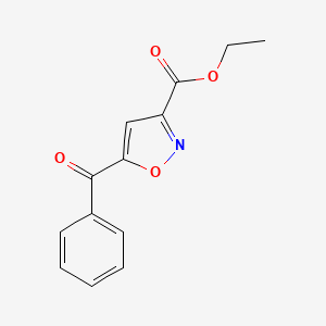 molecular formula C13H11NO4 B2391012 Ethyl 5-benzoylisoxazole-3-carboxylate CAS No. 128015-02-1