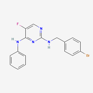 molecular formula C17H14BrFN4 B2391013 N2-(4-Bromobenzyl)-5-fluoro-N4-phenylpyrimidine-2,4-diamine CAS No. 1956306-82-3