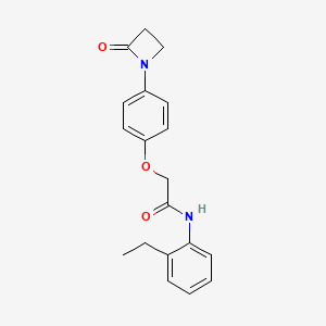 molecular formula C19H20N2O3 B2391018 N-(2-ethylphenyl)-2-[4-(2-oxoazetidin-1-yl)phenoxy]acetamide CAS No. 2094366-98-8