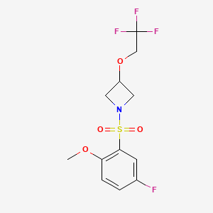 1-((5-Fluoro-2-methoxyphenyl)sulfonyl)-3-(2,2,2-trifluoroethoxy)azetidine