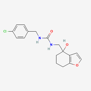 1-(4-Chlorobenzyl)-3-((4-hydroxy-4,5,6,7-tetrahydrobenzofuran-4-yl)methyl)urea