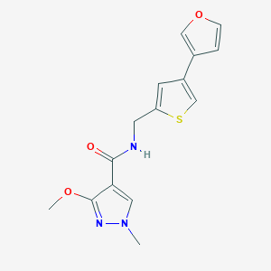 N-[[4-(Furan-3-yl)thiophen-2-yl]methyl]-3-methoxy-1-methylpyrazole-4-carboxamide