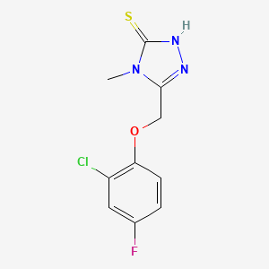 5-[(2-chloro-4-fluorophenoxy)methyl]-4-methyl-4H-1,2,4-triazole-3-thiol