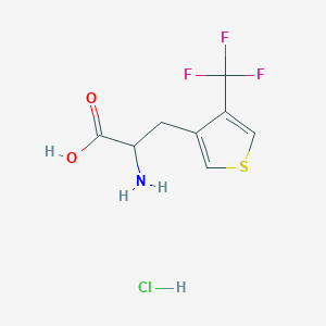 2-Amino-3-[4-(trifluoromethyl)thiophen-3-yl]propanoic acid;hydrochloride