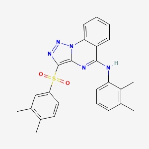 molecular formula C25H23N5O2S B2391073 N-(2,3-dimethylphenyl)-3-(3,4-dimethylphenyl)sulfonyltriazolo[1,5-a]quinazolin-5-amine CAS No. 872197-42-7