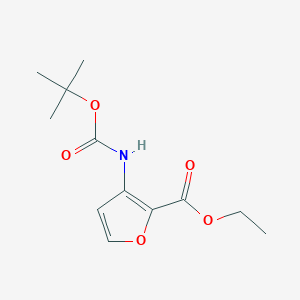 Ethyl 3-((tert-butoxycarbonyl)amino)furan-2-carboxylate