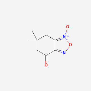 molecular formula C8H10N2O3 B2391116 6,6-dimethyl-4-oxo-4,5,6,7-tetrahydro-2,1,3-benzoxadiazol-1-ium-1-olate CAS No. 40345-45-7