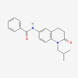 molecular formula C20H22N2O2 B2391122 N-(1-isobutyl-2-oxo-1,2,3,4-tetrahydroquinolin-6-yl)benzamide CAS No. 941954-09-2